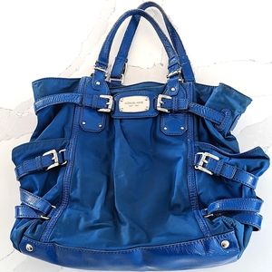 Michael Kors Vintage Cobalt Blue Tote Bag